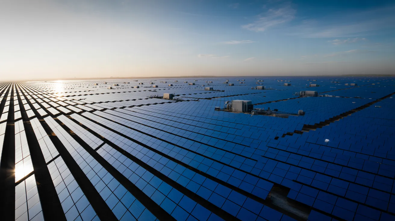 Solar power plant project infrastructure