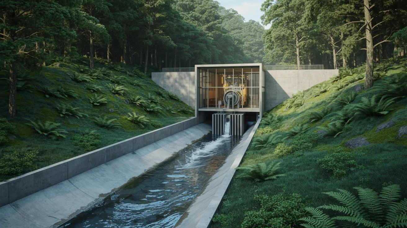 Small hydro project and renewable water-based energy plant